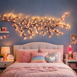 Neo 144 LED Cherry Blossom Battery Operated Fairy Light with Remote 2.3m - Size: 26 x 25 x 8cm - Pink - Wilko - thumbnail 1