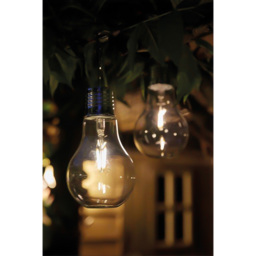 Luxform Solar Powered Filament Glass Bulb - Size: 10 x 10 x 17cm - Clear - Wilko - thumbnail 4