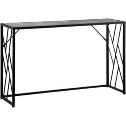 Portland Black and Grey Long Top Console Table - Size: 120 x 35 x 75cm - Wilko - thumbnail 3