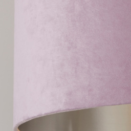 Lighting Collection Lilac Silver Inner Velvet Drum Shade 50cm - Size: 28 x 50 x 50cm - Purple - Wilko - thumbnail 5