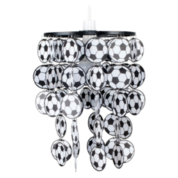 ValueLights Football Black and White Droplet Ceiling Pendant Lamp Shade - Size: 23 x 29 x 23cm - Wilko