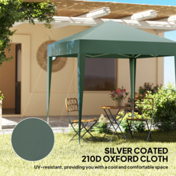 Outsunny 2 x 2m Green Marquee Pop Up Gazebo Party Tent - Wilko - thumbnail 7