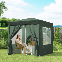 Outsunny 2 x 2m Green Marquee Pop Up Gazebo Party Tent - Wilko - thumbnail 5