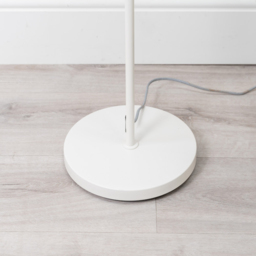 ValueLights Morris White Retro Dome LED Floor Lamp - Size: 153 x 25 x 44.5cm - Wilko - thumbnail 6