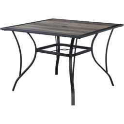 Malay Outdoor Essentials Rio Square Laminate Table - Brown - Wilko - thumbnail 2