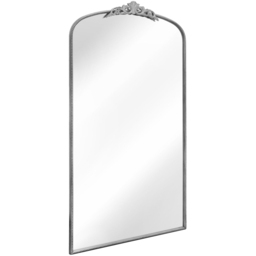 The Crown Silver Arched Metal Leaner Wall Mirror 174 x 96cm - MirrorOutlet - Wilko - thumbnail 4
