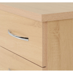 Seconique Nevada Sonoma Oak Effect 4 Piece Bedroom Furniture Set - Size: 2 Door - Brown - Wilko - thumbnail 7