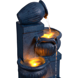 Teamson Home 4-Tier Navy Vertical Texture Cascading Bowl Water Fountain 72cm - Size: 72 x 24 x 28.5cm - Wilko - thumbnail 7