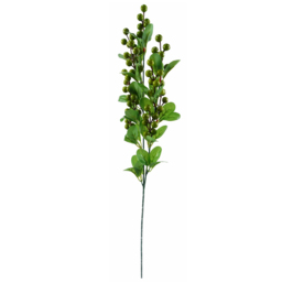 Leaf Green and Cream Berry and Delphinium Artificial Flower Bundle with Vase 60cm 11 Pack - Size: 60 x 45 x 45cm - Wilko - thumbnail 3
