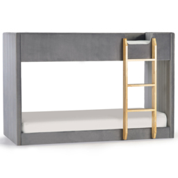 Julian Bowen Daytona Grey Velvet Bunk Bed - Size: Single - Wilko - thumbnail 3