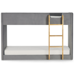 Julian Bowen Daytona Grey Velvet Bunk Bed - Size: Single - Wilko - thumbnail 4