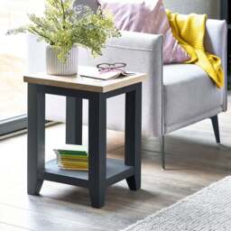 Julian Bowen Bordeaux Dark Grey Lamp Table - Size: 38 x 44 x 55cm - Wilko - thumbnail 6