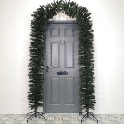 Samuel Alexander Green Single Door Tall Christmas Tree Arch 8ft - Wilko - thumbnail 3