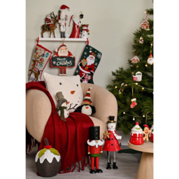 The Seasonal Gift Co Father Christmas On Reindeer Figurine Decoration 30cm - Size: 30 x 23 x 11cm - Red - The Seasonal Gift Co. - Wilko - thumbnail 3