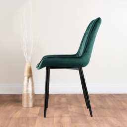 Furniturebox Fira Cesano Wood Effect 6 Seater Round Dining Set Brown Green and Black - Grey - Wilko - thumbnail 5