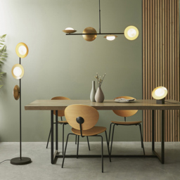 Merano Tivoli Gold and Dark Bronze 4 Light Ceiling Light - Size: 0.1 x 105 x 72cm - Wilko - thumbnail 3