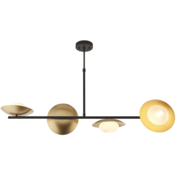 Merano Tivoli Gold and Dark Bronze 4 Light Ceiling Light - Size: 0.1 x 105 x 72cm - Wilko - thumbnail 4