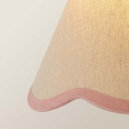 ValueLights Florie Mini Scallop Pink Trim Shade - Size: 13 x 19 x 19cm - Wilko - thumbnail 6