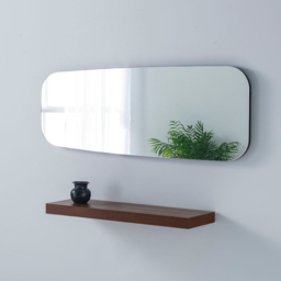 Yearn Hoxton Black Organic Wall Mirror 119 x 44cm - Wilko - thumbnail 6