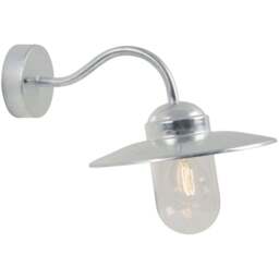 Nordlux Luxembourg Galvanised Outdoor Wall Light - Size: 27 x 27.5 x 27cm - Silver - Wilko - thumbnail 1