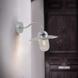 Nordlux Luxembourg Galvanised Outdoor Wall Light - Size: 27 x 27.5 x 27cm - Silver - Wilko - thumbnail 3