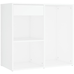 vidaXL White Dressing Table with LED Mirror and Cabinet - Size: 140 x 60 x 40cm - Wilko - thumbnail 5