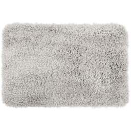 Allure Bath Fashions Light Grey Microfibre Shaggy Bath Mat 40 x 60cm - Wilko