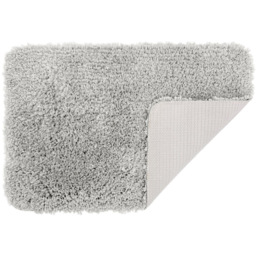Allure Bath Fashions Light Grey Microfibre Shaggy Bath Mat 40 x 60cm - Wilko - thumbnail 4