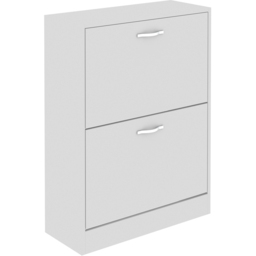 VIDA DESIGNS 2 Drawer White Shoe Cabinet - Size: 24 x 60 x 80cm - Wilko - thumbnail 3