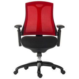 Teknik Office Rapport Mesh Desk Chair Red - Size: 96 x 67 x 50cm - Wilko - thumbnail 5