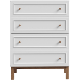 Florence Wensley 4 Drawer Light Grey and Oak Chest of Drawers - Multi - Furniture To Go - Wilko - thumbnail 4