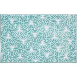 Allure Bath Fashions Madrid Duck Egg Jacquard Geometric Design Non-Slip Bath Mat 50 x 80cm - Blue - Wilko - thumbnail 1