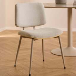 Florence Owen Set of 2 Beige Apia Fabric Dining Chair - Multi - Furniture To Go - Wilko