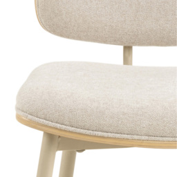 Florence Owen Set of 2 Beige Apia Fabric Dining Chair - Multi - Furniture To Go - Wilko - thumbnail 7