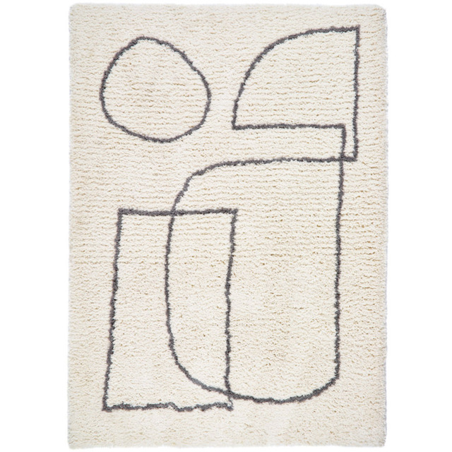Origins Artisan Picasso 80 x 150cm White Grey Rug - Origins Rugs - Wilko - image 1