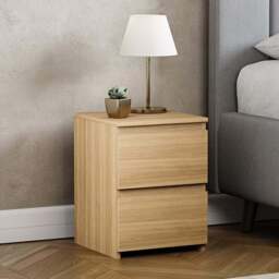 VIDA DESIGNS Denver 2 Drawer Pine Bedside Table - Brown - Wilko - thumbnail 4