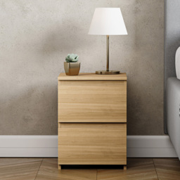 VIDA DESIGNS Denver 2 Drawer Pine Bedside Table - Brown - Wilko - thumbnail 5