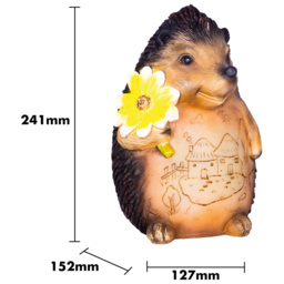 St Helens Female Light Up Hedgehog Ornament - Size: 3.75x1.88x2.22cm - Brown - Wilko - thumbnail 5