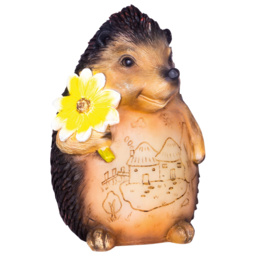 St Helens Female Light Up Hedgehog Ornament - Size: 3.75x1.88x2.22cm - Brown - Wilko - thumbnail 1