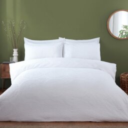 Kingsbridge Duvet Cover and Pillowcase Set - White/Double - Wilko - thumbnail 1