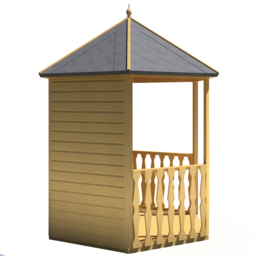 Shire 7 x 6ft Gazebo Pressure Treated Arbour - Size: 2 x 2m - Brown - Shire Garden Buildings - Wilko - thumbnail 6