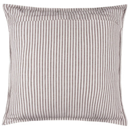 Yard Hayle Brown Stripe Cotton Reversible Cushion 50 x 50cm - Wilko - thumbnail 4