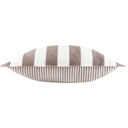 Yard Hayle Brown Stripe Cotton Reversible Cushion 50 x 50cm - Wilko - thumbnail 5