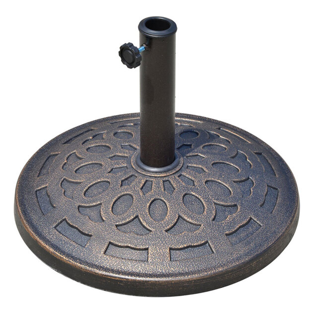 Outsunny 14kg Patio Umbrella Round Base - Size: 33 x 44 x 44cm - Black - Wilko - image 1