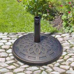 Outsunny 14kg Patio Umbrella Round Base - Size: 33 x 44 x 44cm - Black - Wilko - thumbnail 3