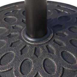 Outsunny 14kg Patio Umbrella Round Base - Size: 33 x 44 x 44cm - Black - Wilko - thumbnail 4