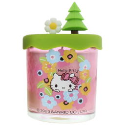 Hello Kitty Seasons Spring Blossom Candle with 3D Silicone Lid 206g - Size: 16 x 9.4 x 9.8cm - Multi - Wilko