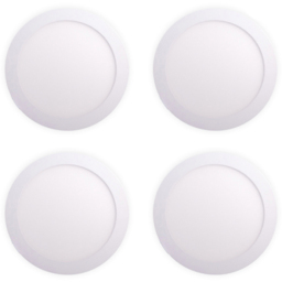 ENER-J 18W 3000K LED Panel Round Recessed Ceiling Downlight 4 Pack - Size: 30 x 20 x 10cm - Wilko - thumbnail 1