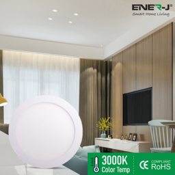 ENER-J 18W 3000K LED Panel Round Recessed Ceiling Downlight 4 Pack - Size: 30 x 20 x 10cm - Wilko - thumbnail 6