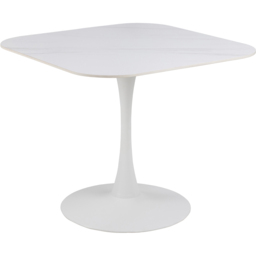Florence Malta Ceramic Round Dining Table White - Size: 75 x 90 x 90cm - Furniture To Go - Wilko - thumbnail 4